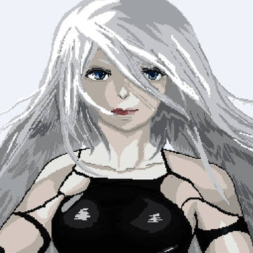 A2のドット絵(ぼかし差分)