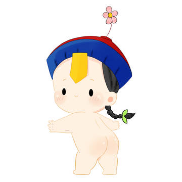 光屁股小僵尸