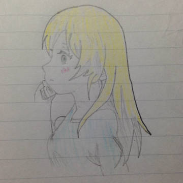 電話する絵里