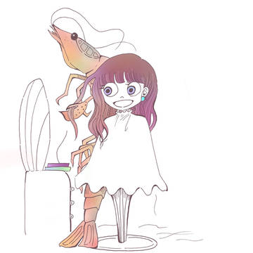 髪の毛を切ってもらいます。