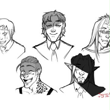 creepy faces