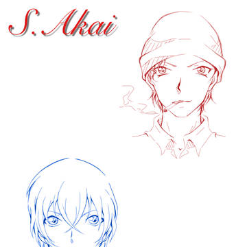 初描き 赤井&安室