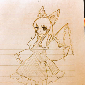 えんぴつで霊夢