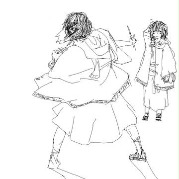 杖と本