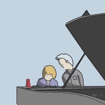 ピアノの先生と弟子