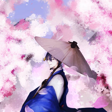 月と桜