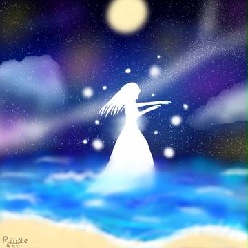 海の中に沈ませて