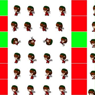 橙：サイドビュー素材