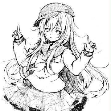 響、ラフ