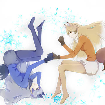キタキツネさんとギンギツネさん