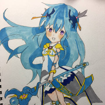 エレストのアフロディーテちゃん描いてみました٩(๑❛ᴗ❛๑)۶