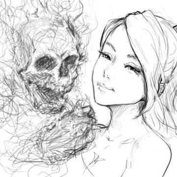 Ghost & Girl sketch