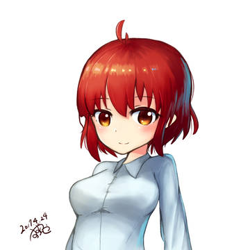 赤髪ショートの女の子