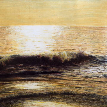 色鉛筆画「AquaWall」