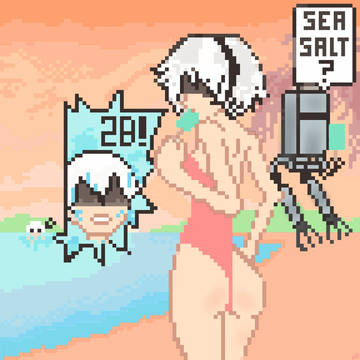 2B and 9s at the Beach