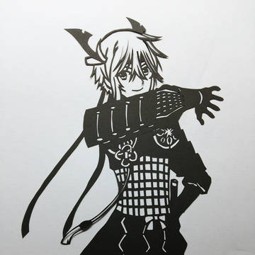 刀剣乱舞の切り絵 信濃藤四郎極