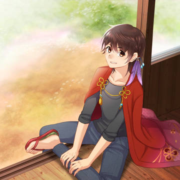 背景付き