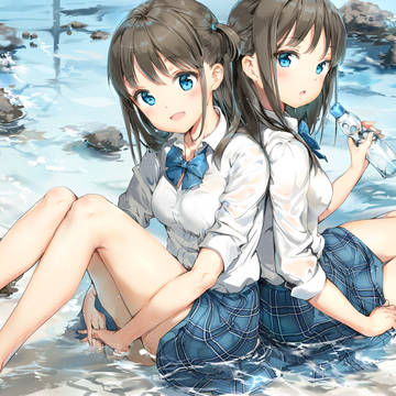 海辺の双子