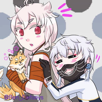 仲良し狐
