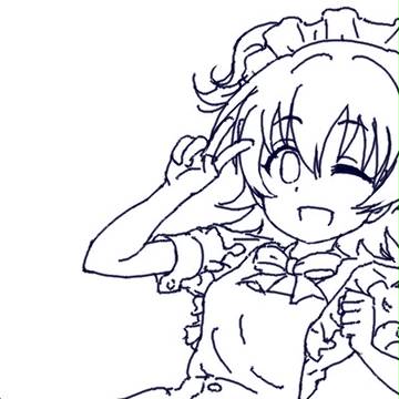 みりあちゃんをPaintsChainerに頼んで自動着色