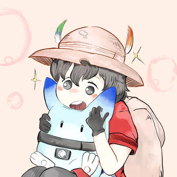 ずっと前からボスの耳の間に顔を挟みたかったかばんちゃん。
