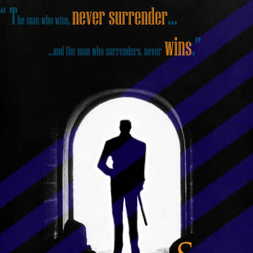 The man who never surrenders.