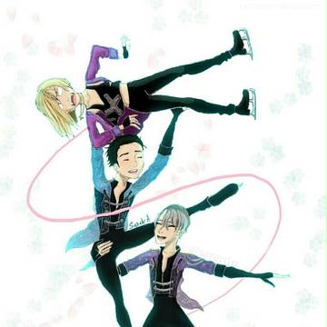 family on ice
