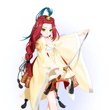 キャラクター イラスト : 韓服 剣士