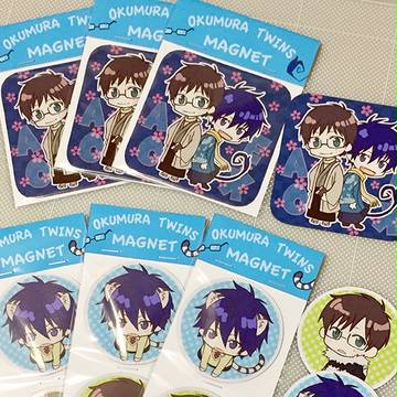 【青の聖域14】雪男と燐のマグネット作りました!