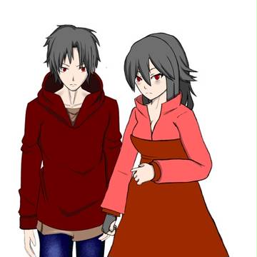 人相が悪そうな、兄と妹