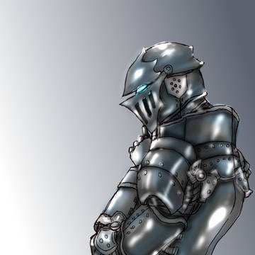 黒い西洋甲冑