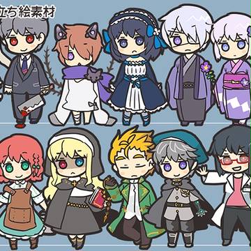 TRPG用ちびキャラ素材1