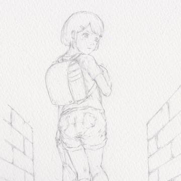リク絵　小学生女の子