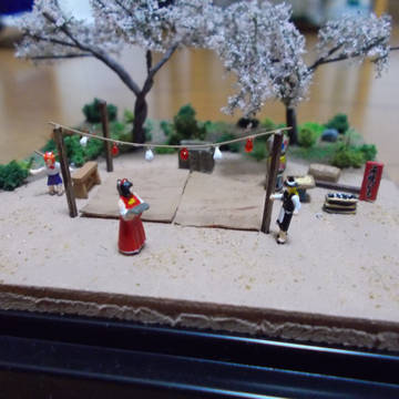 花見の準備　１／１５０スケール　博麗神社