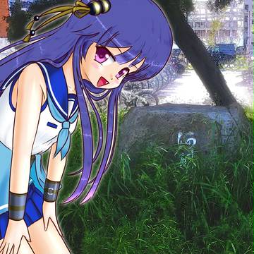 若松城ちゃんと中の島の石