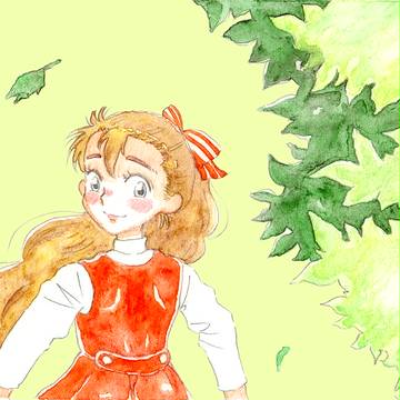 赤い服の少女
