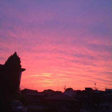 ある日の夕日