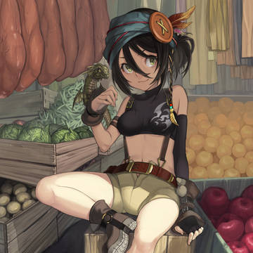 ドラゴンのいる露店