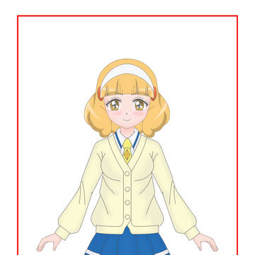 立ち絵練習・黄瀬やよい(制服バージョン)
