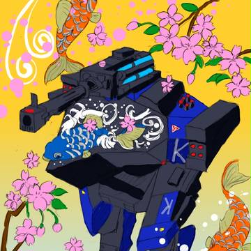 鯉と桜とLeoと