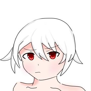 白髪の子