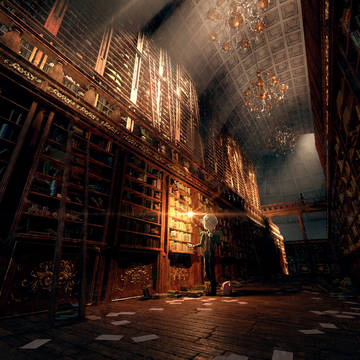図書館の奥へ
