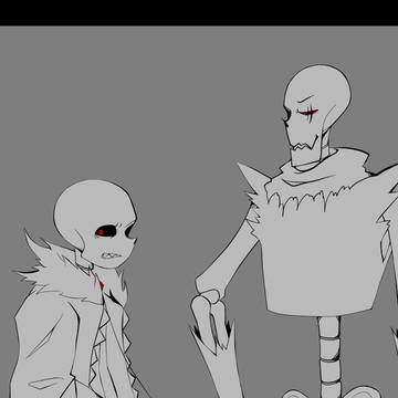Skeleton brothers from hell.