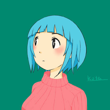 あおかみの女の子