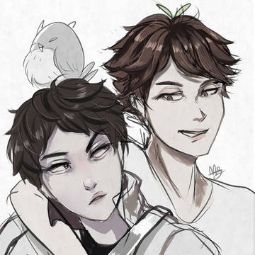 oikawa and akaashi x oc