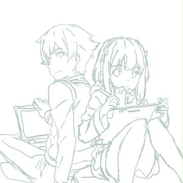 正宗と紗霧を描いてみた~