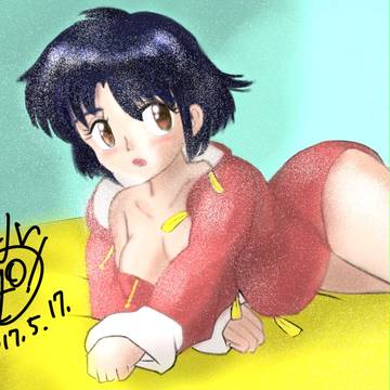 厚塗り習作のあかねちゃん