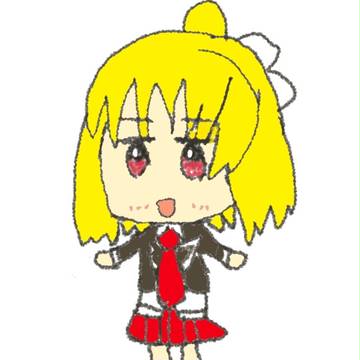あんハピ♪のはなこを指で描きました...