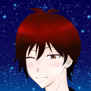 夜空と男の子