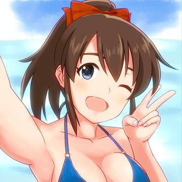 波打ち際セルフィー